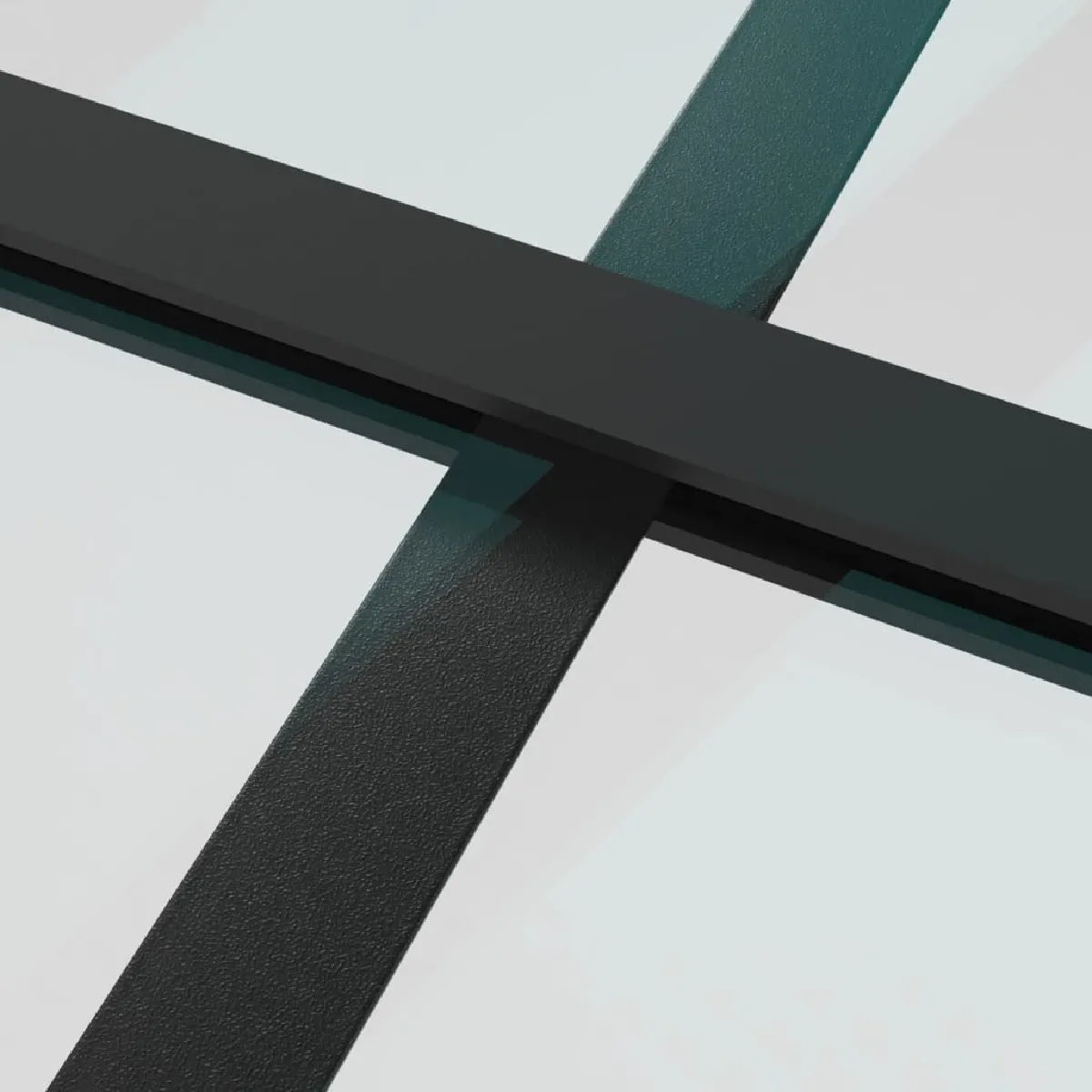 vidaXL Porte coulissante - Verre ESG et aluminium - 76x205 cm - Noir