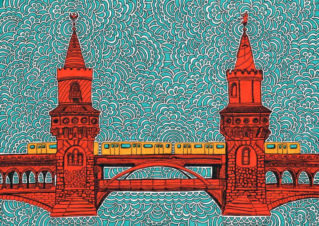Berlin Oberbaumbrücke von Kaitlyn Parker