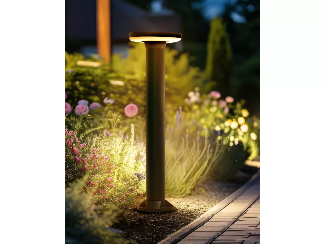 Borne solaire extérieure LED TARKIO Noir