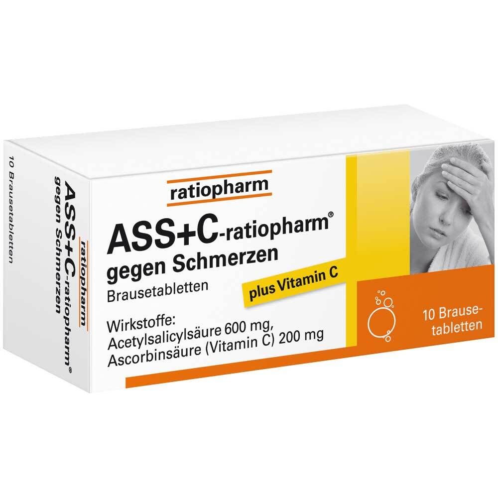 ASS + C-ratiopharm® Brausetabletten gegen Schmerzen