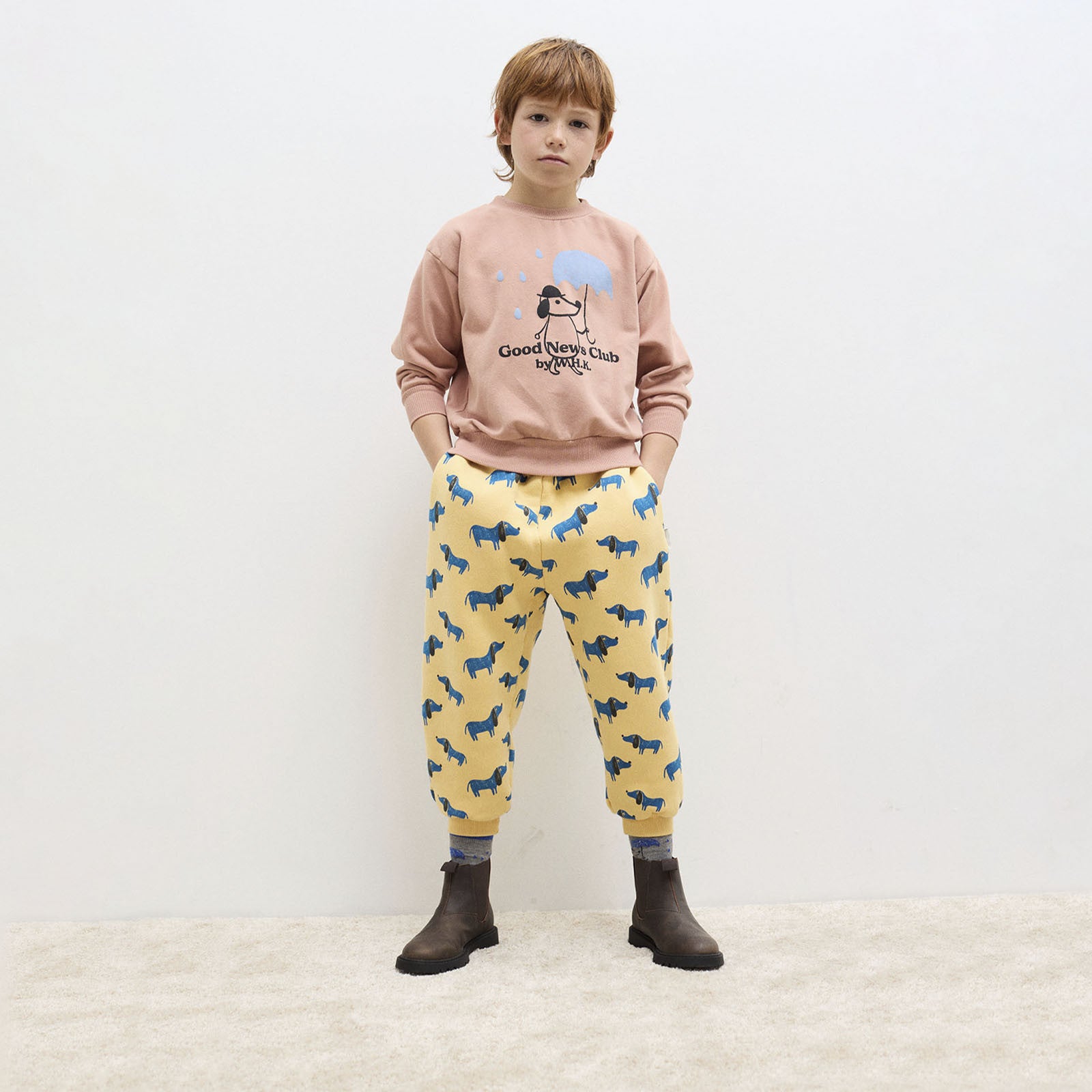 Sweatshirt Rainy Dog Dusty Pink