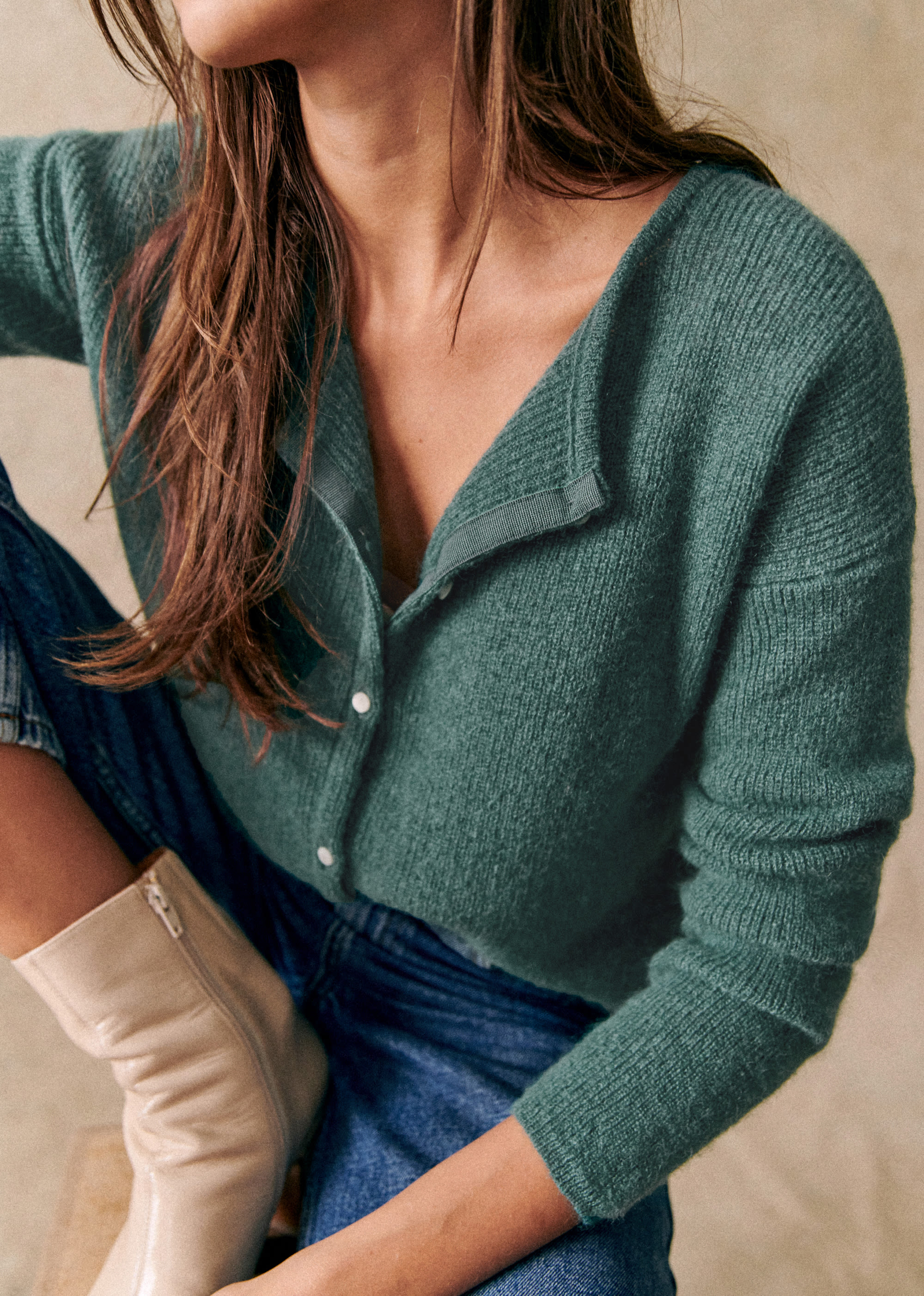Gilet Gaspard - Sauge - E-SHOP/MAILLE 5905500
