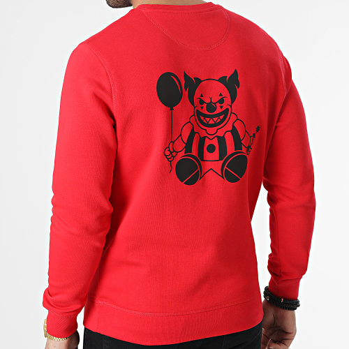 Sweat Crewneck Clown Rouge Noir