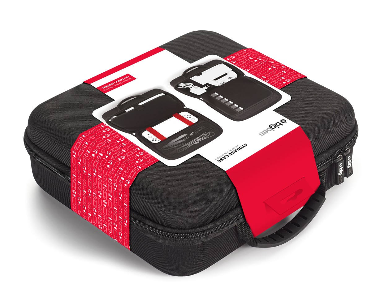 Bigben Storage Case Black Hard Case for Switch Including Docking Station Compatible with Switch Lite/OLED