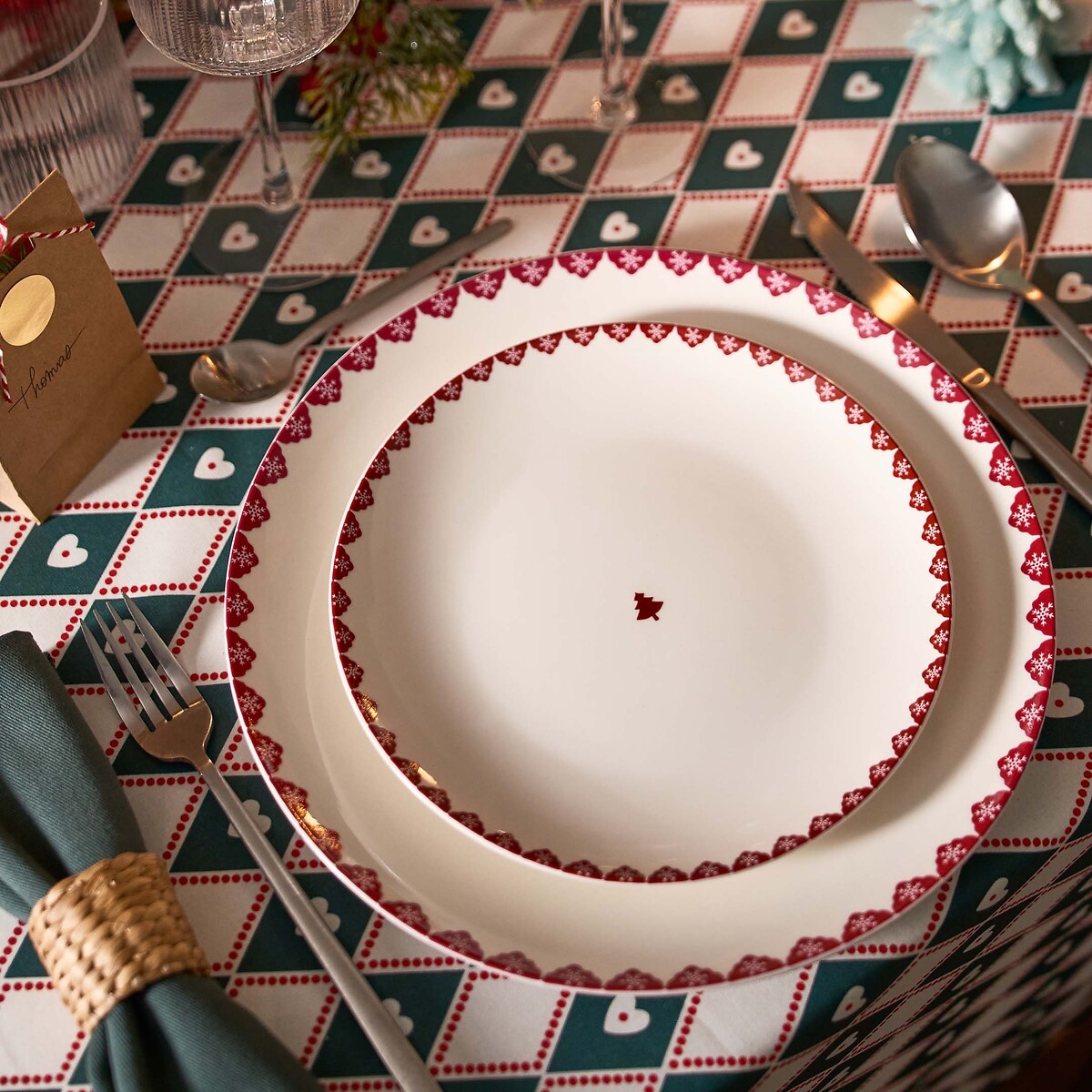 LA REDOUTE INTERIEURS<br>Toalha de mesa em algodão revestido com toque macio, Belia
