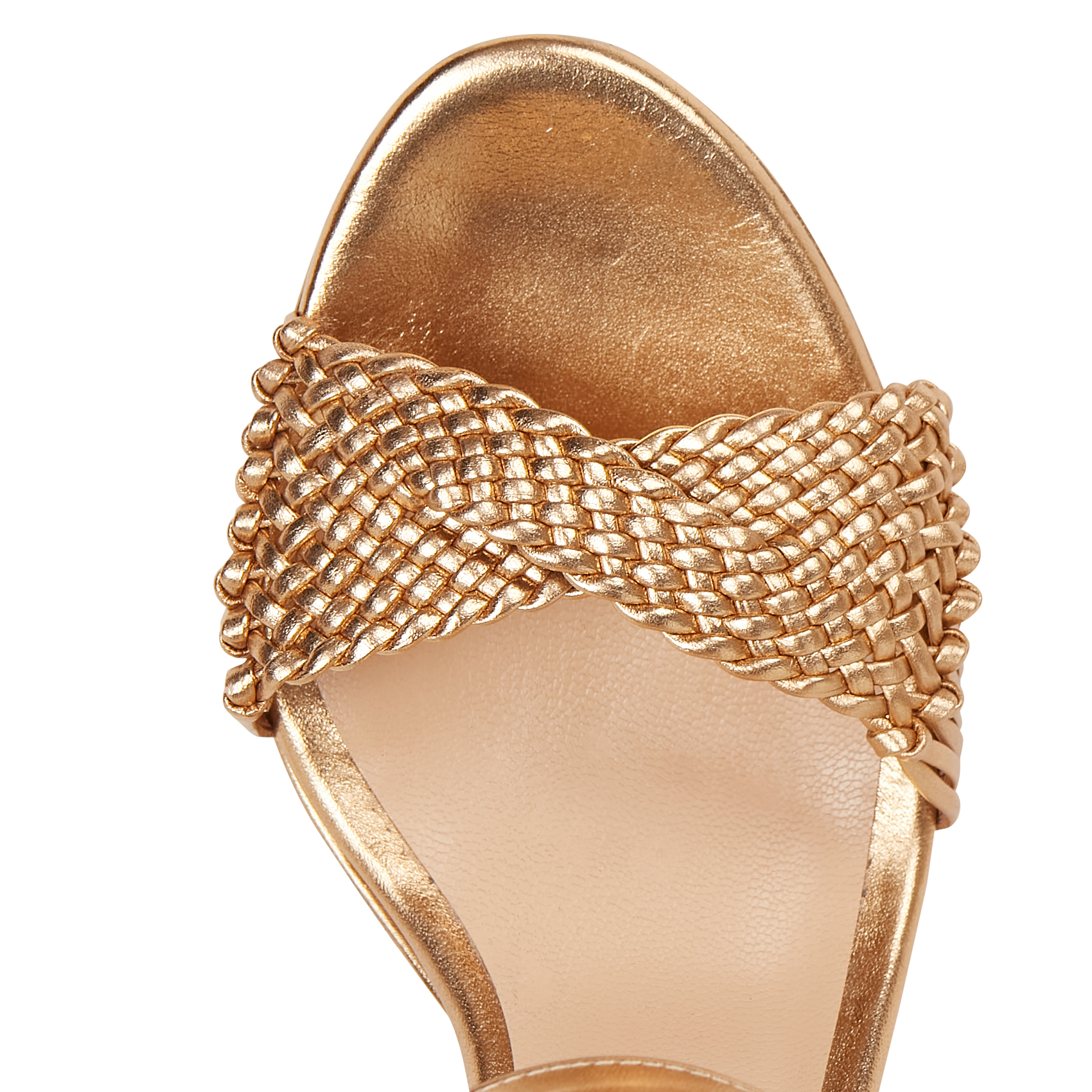 JESSICA - Sandales à talon en cuir | Doré