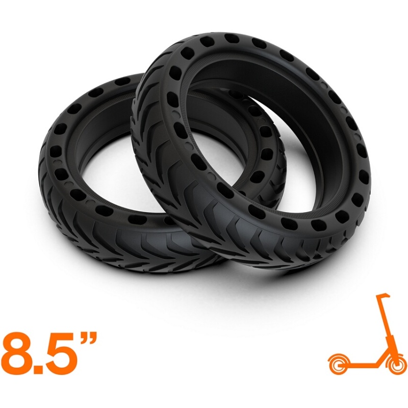 Pneu, chambre à air trottinette Casr Pack 2 Pneus Alvéolés Anti-Crevaisons 8.5 Pouces pour Trottinette Electrique CASR