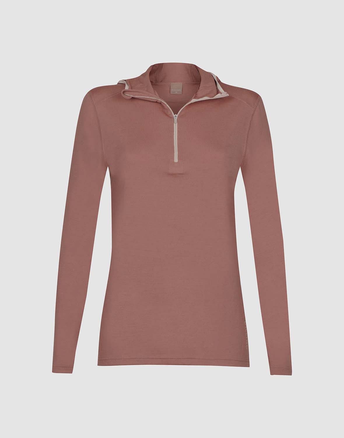 Shirt met capuchon van merinowol voor dames - Gratis Ve