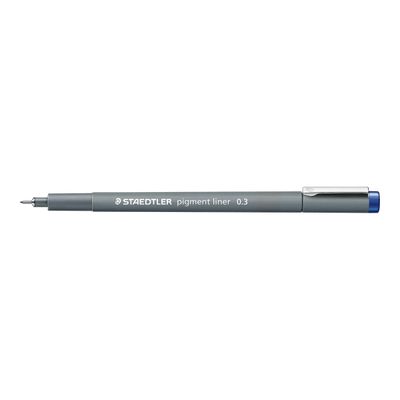 STAEDTLER pigment liner - Feutre fin - 0.3 mm - bleu