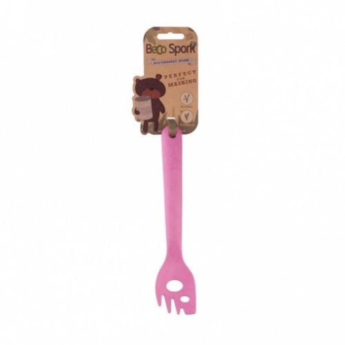 Colher rosa para alimentos úmidos