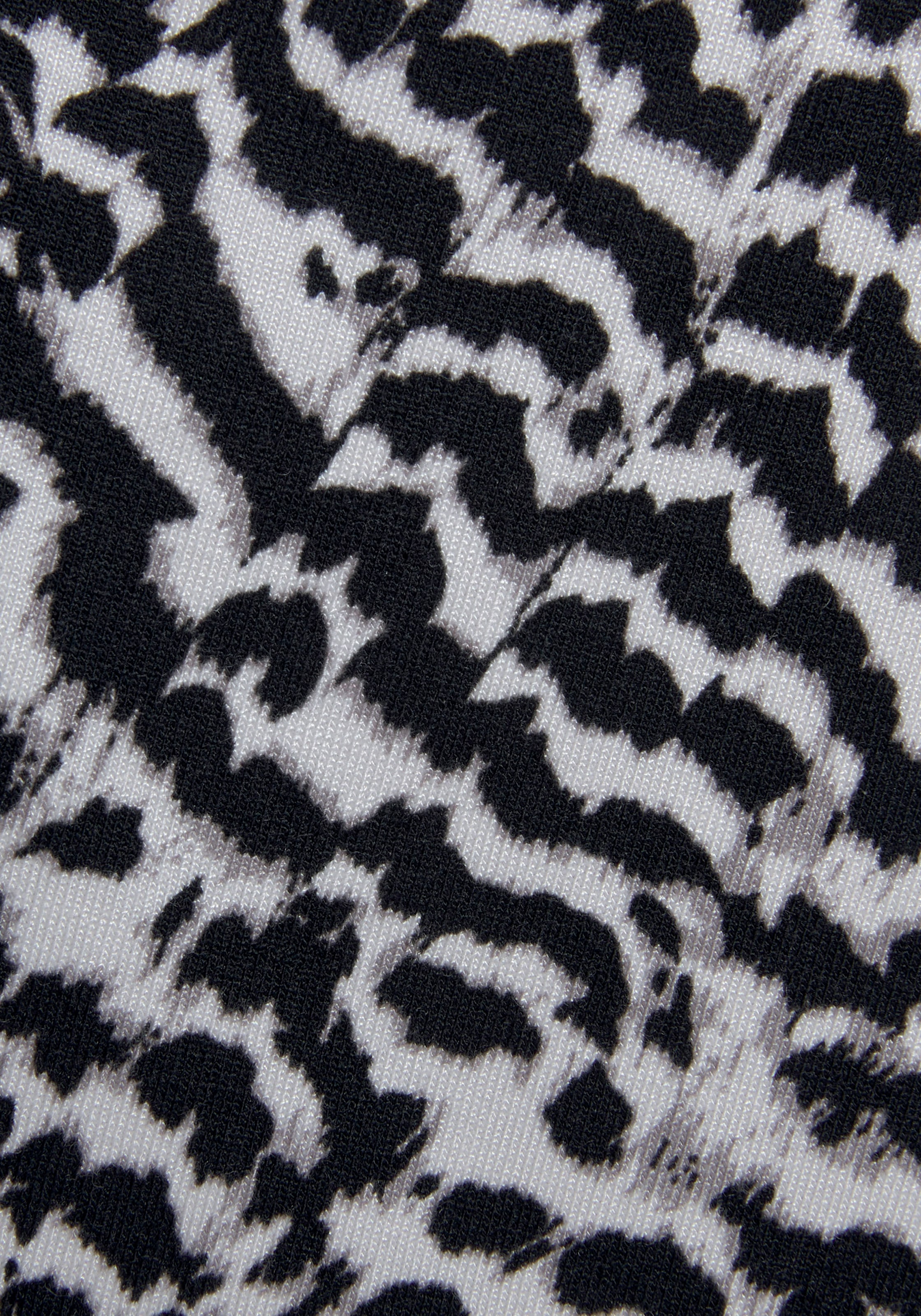 Vivance Midirock , mit seitlicher Raffung und Schlitz, Jerseyrock in Animalprint
