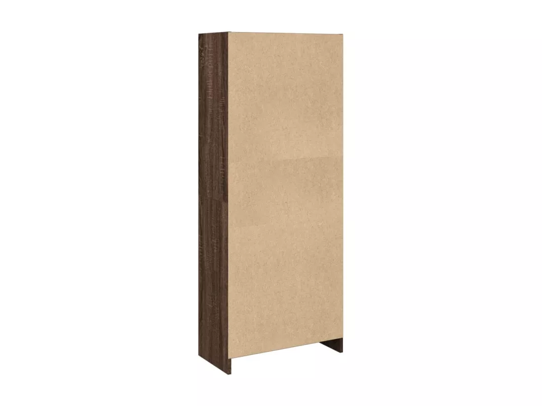 Bibliothèque chêne marron 57x28,5x141 cm bois d'ingénierie