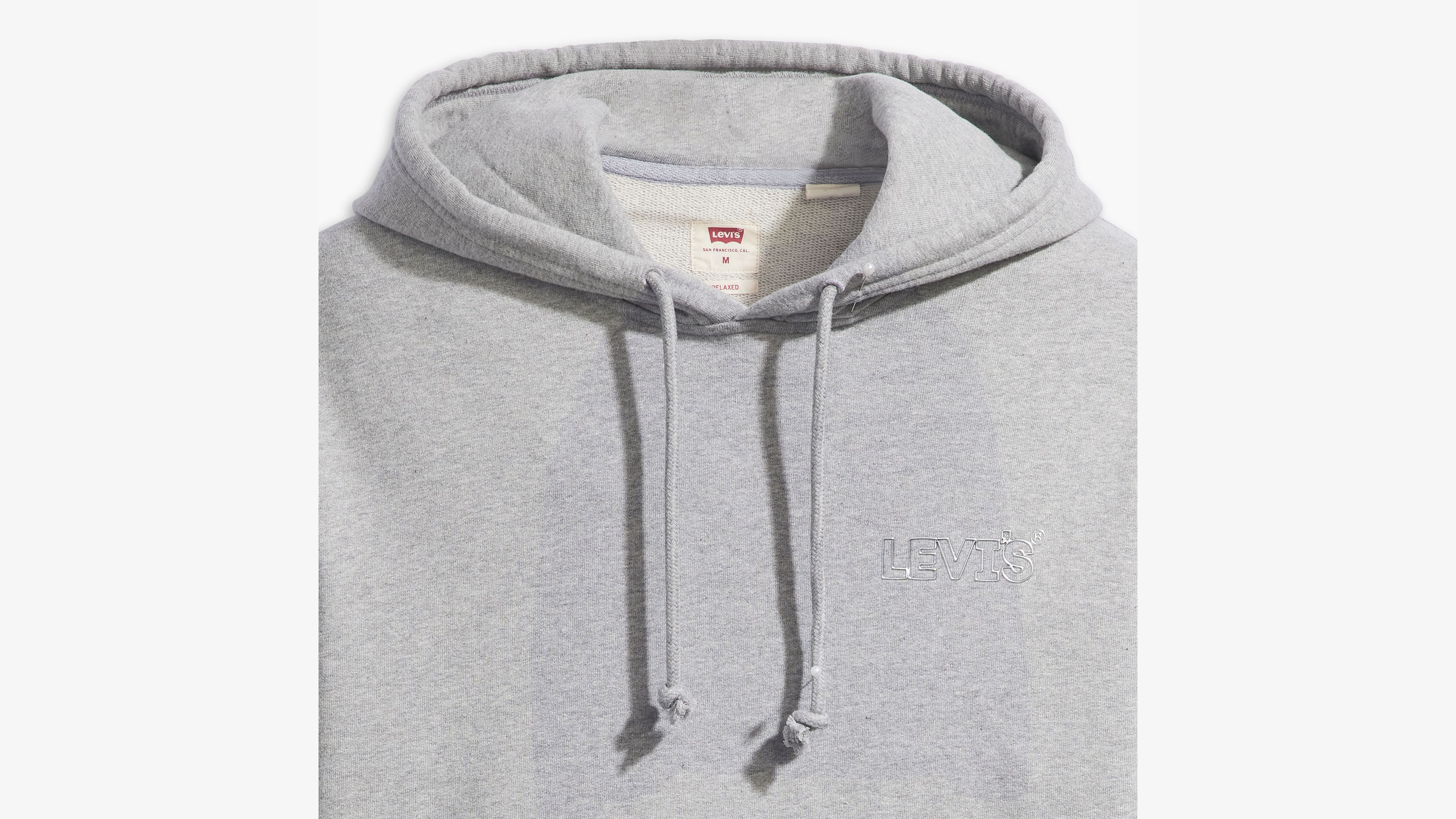 Sweat à capuche graphique relaxed - Chrome Headline Hoodie Midtone Heather Gray - Gris