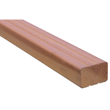 Tuinbalk Azobé hard hout geschaafd 4,4 x 6,7 x 300 cm