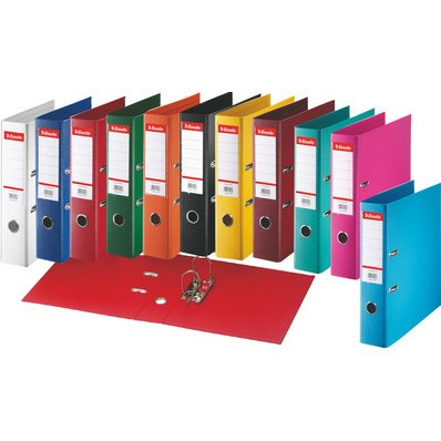 Classeur à levier plastifié Esselte Standard A4 - Dos 7,5 cm