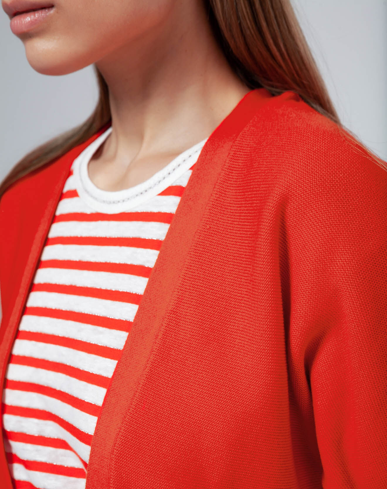 Caroll Cardigan Lucille sanguine