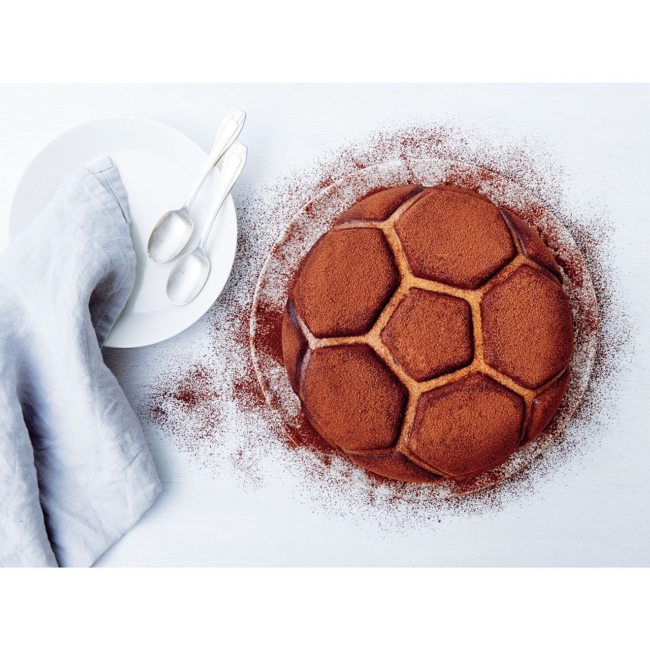 Tupperware Moule à gateaux Football marron - D.27x6 cm