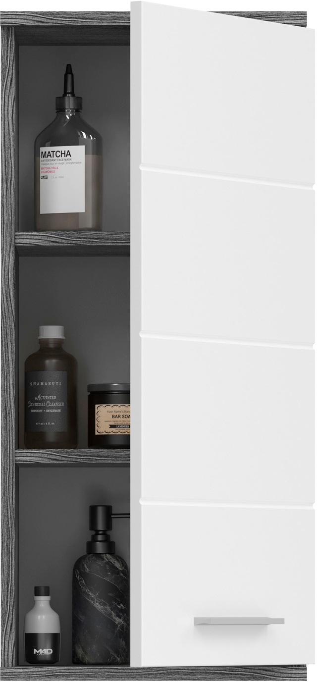 welltime Hängeschrank »LUCCA, TOPSELLER!, Breite 35cm, 1 Tür (TA wechselbar), 2 Einlegeböden« Badmöbel, Badschrank, Schrank, Wandschrank, Bad, Badezimmer