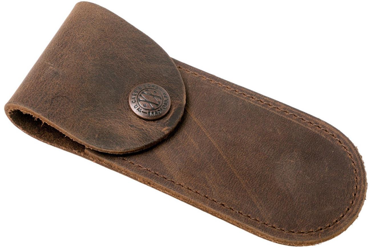 Case Soft Leather Sheath Medium, Dark Brown 50003 lederen foedraal