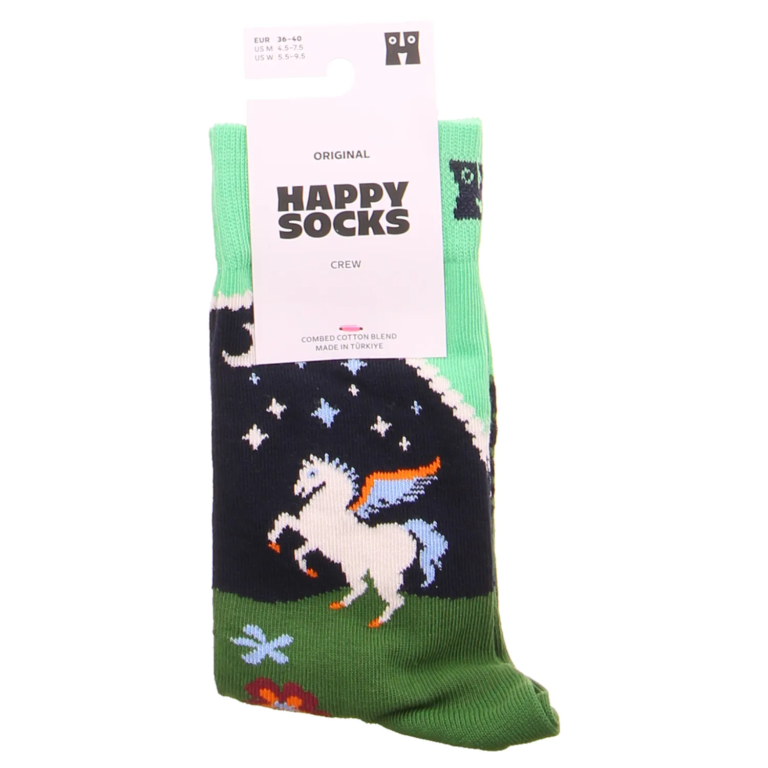 HAPPY SOCKS Freizeitsocken Grün Textil