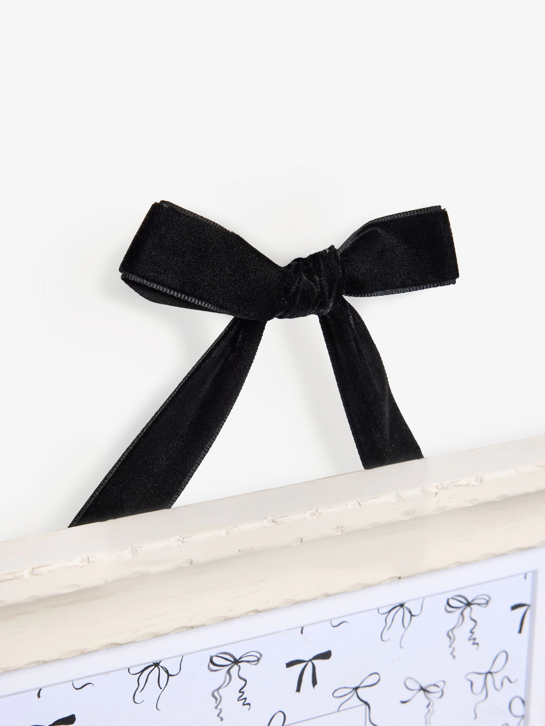 Velvet Bow Hanging Ornate Photo Frame