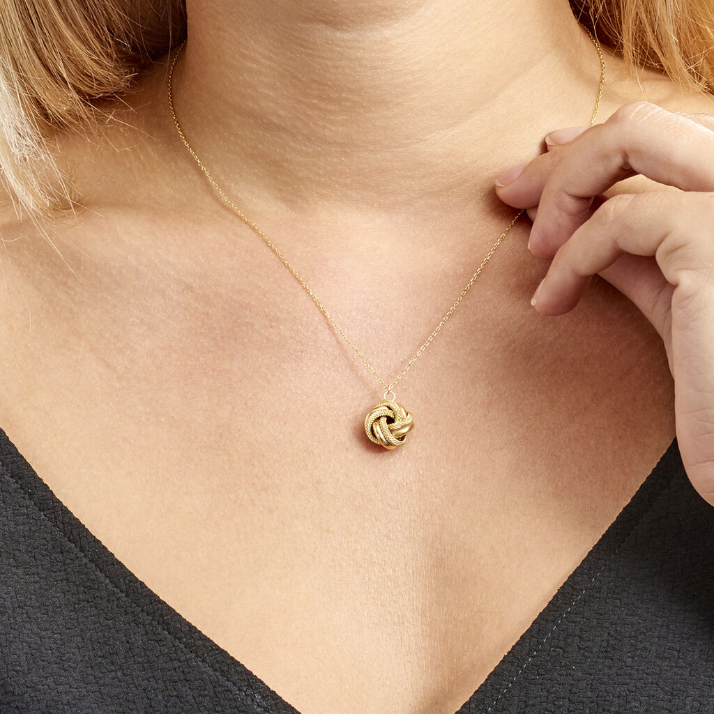 Collier Ignacy Or Jaune