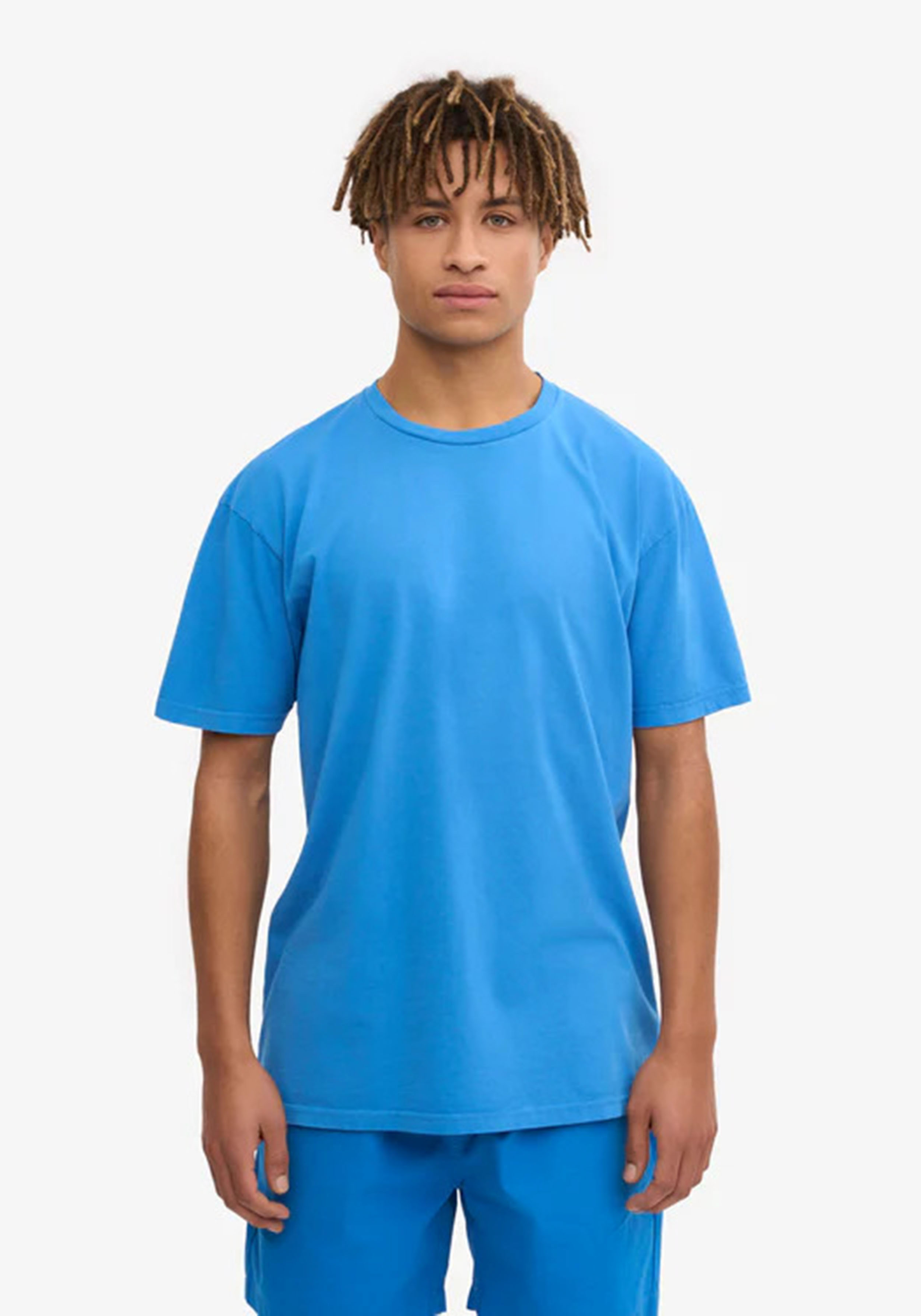 Colorful Standard Herren-T-Shirt Pacific Blue