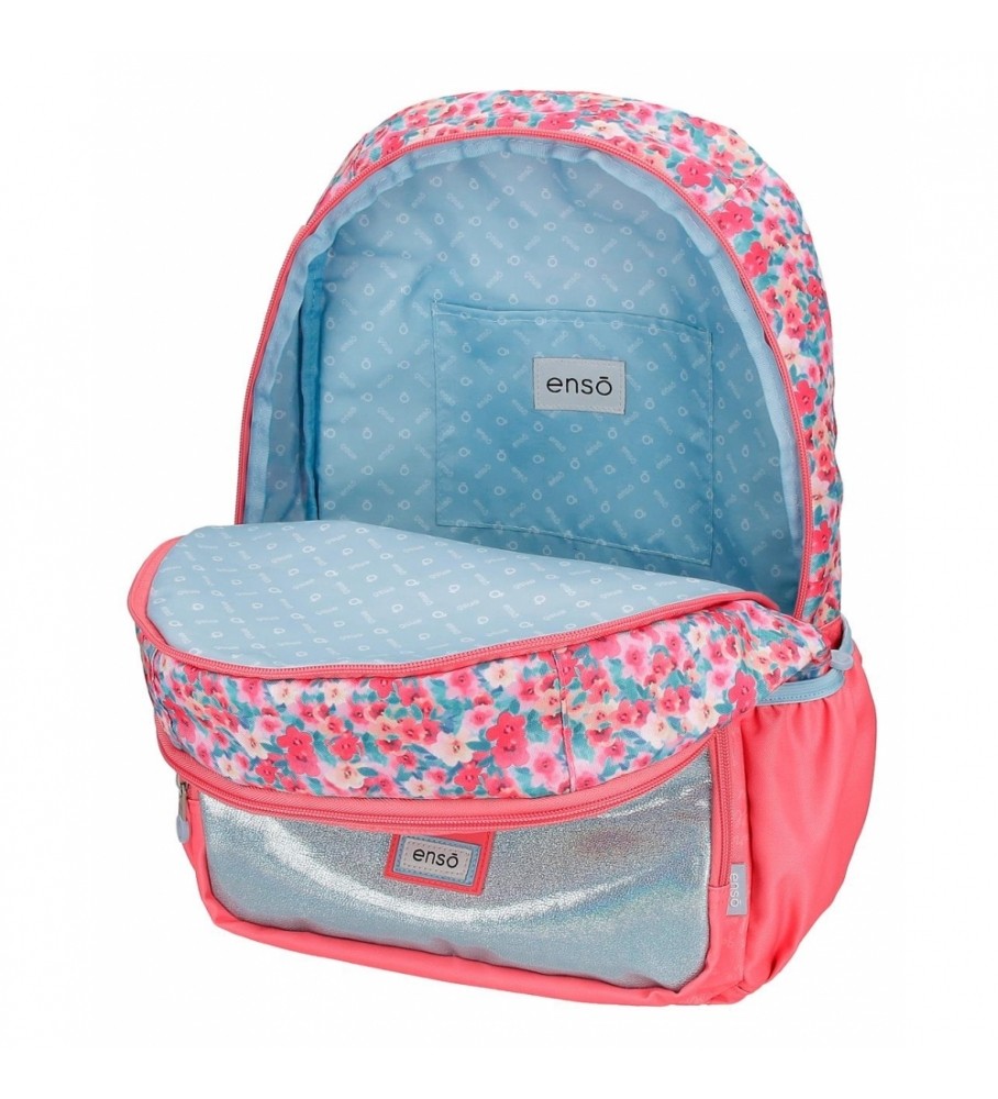 Enso Mochila Together Growing doble compartimento rosa