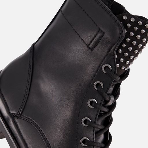 Tamaris Veterboots zwart Textiel