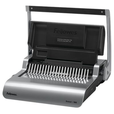 Fellowes Quasar +500 - machine à relier / relieuse perforeuse manuelle - perfore 25 feuilles - relie 500f