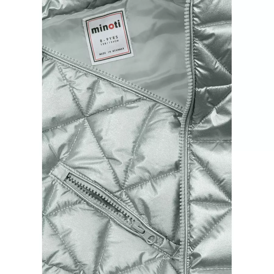 MINOTI Steppjacke mit Kapuze Silber