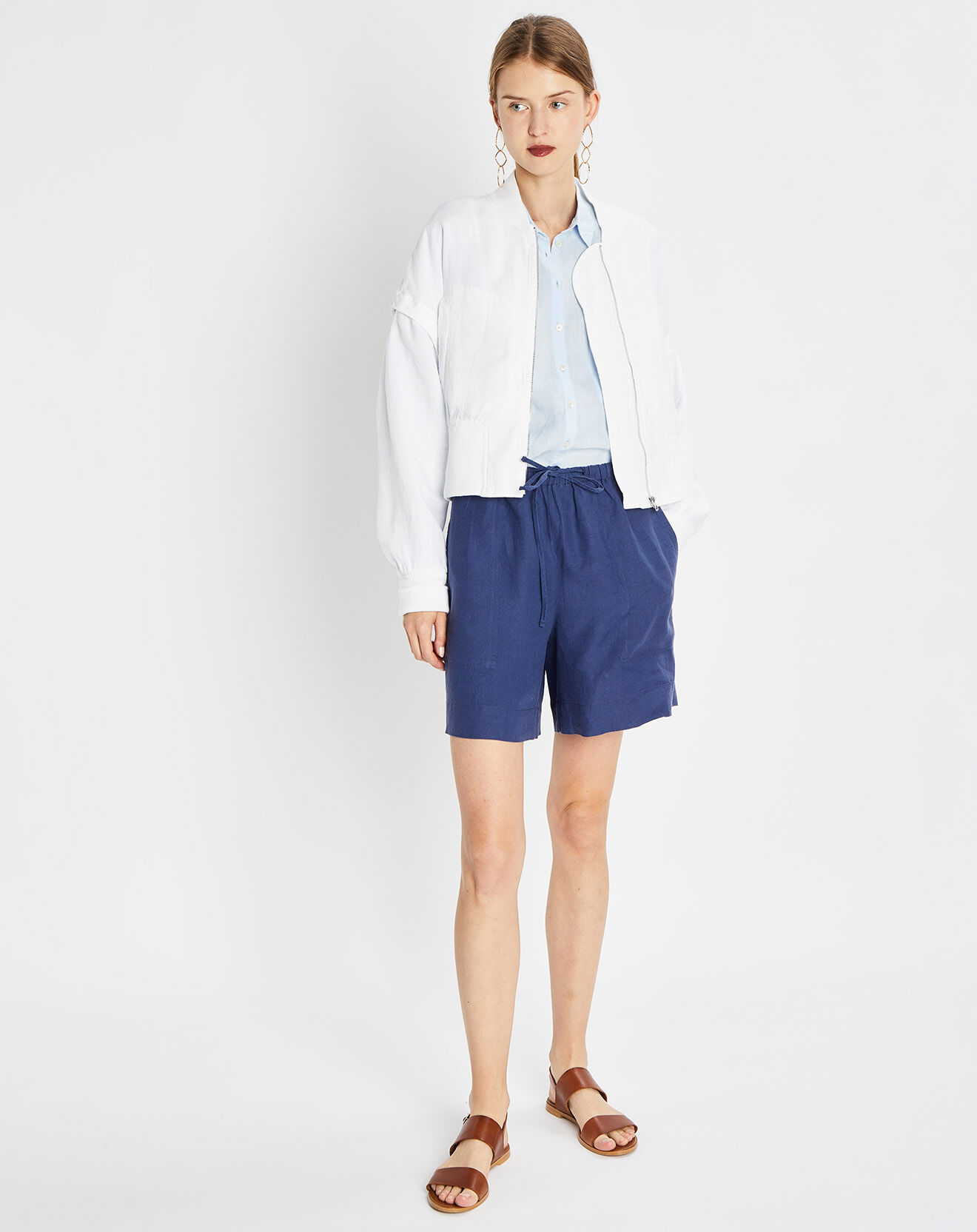 Marc O'Polo Bombers 100% Lin Kl blanc