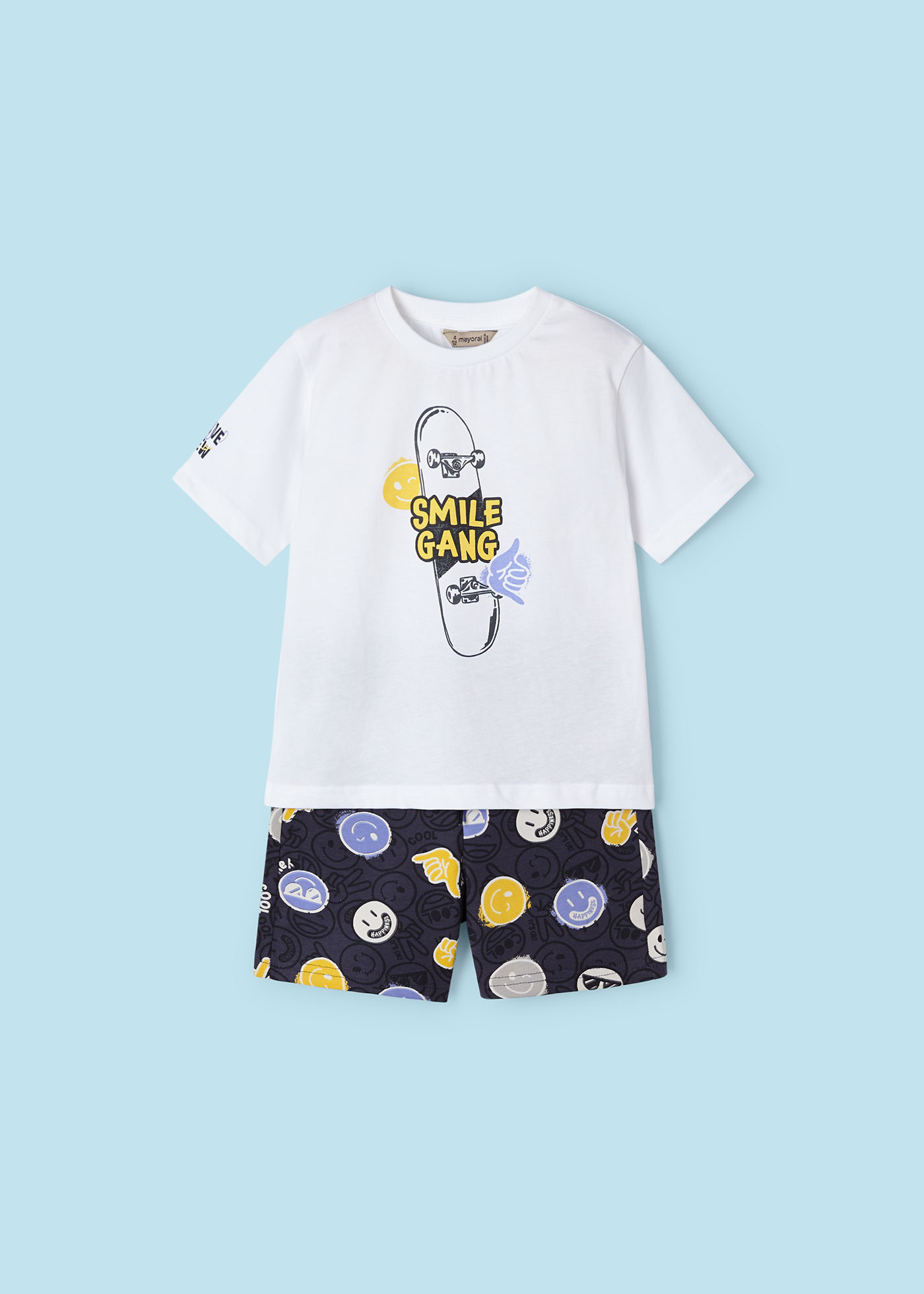 Conjunto de 2 peças Better Cotton com estampa de kiwi para meninos