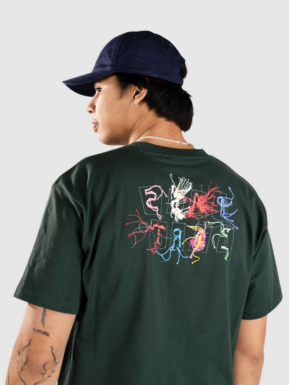 Pass Port Patchwork T-Shirt forest green