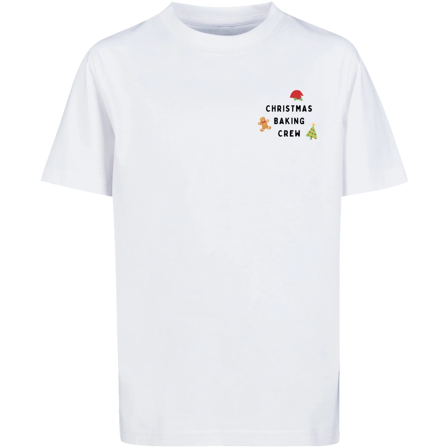 F4NT4STIC T-Shirt Christmas Baking Crew weiß