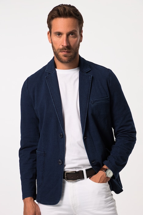 Sweatsakko, Vintage Look, Revers, bis 8 XL