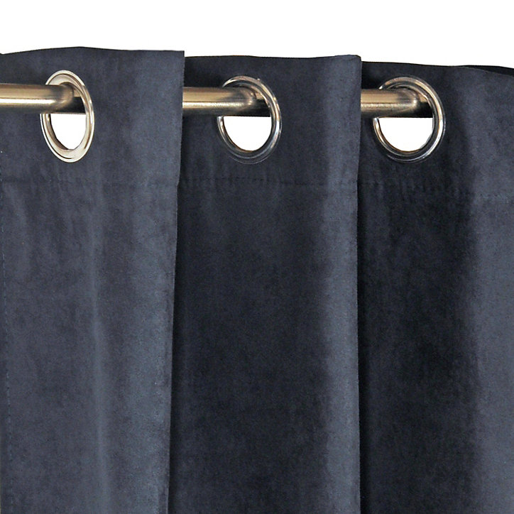 Rideau thermique suède l.140 x H.240 cm bleu marine