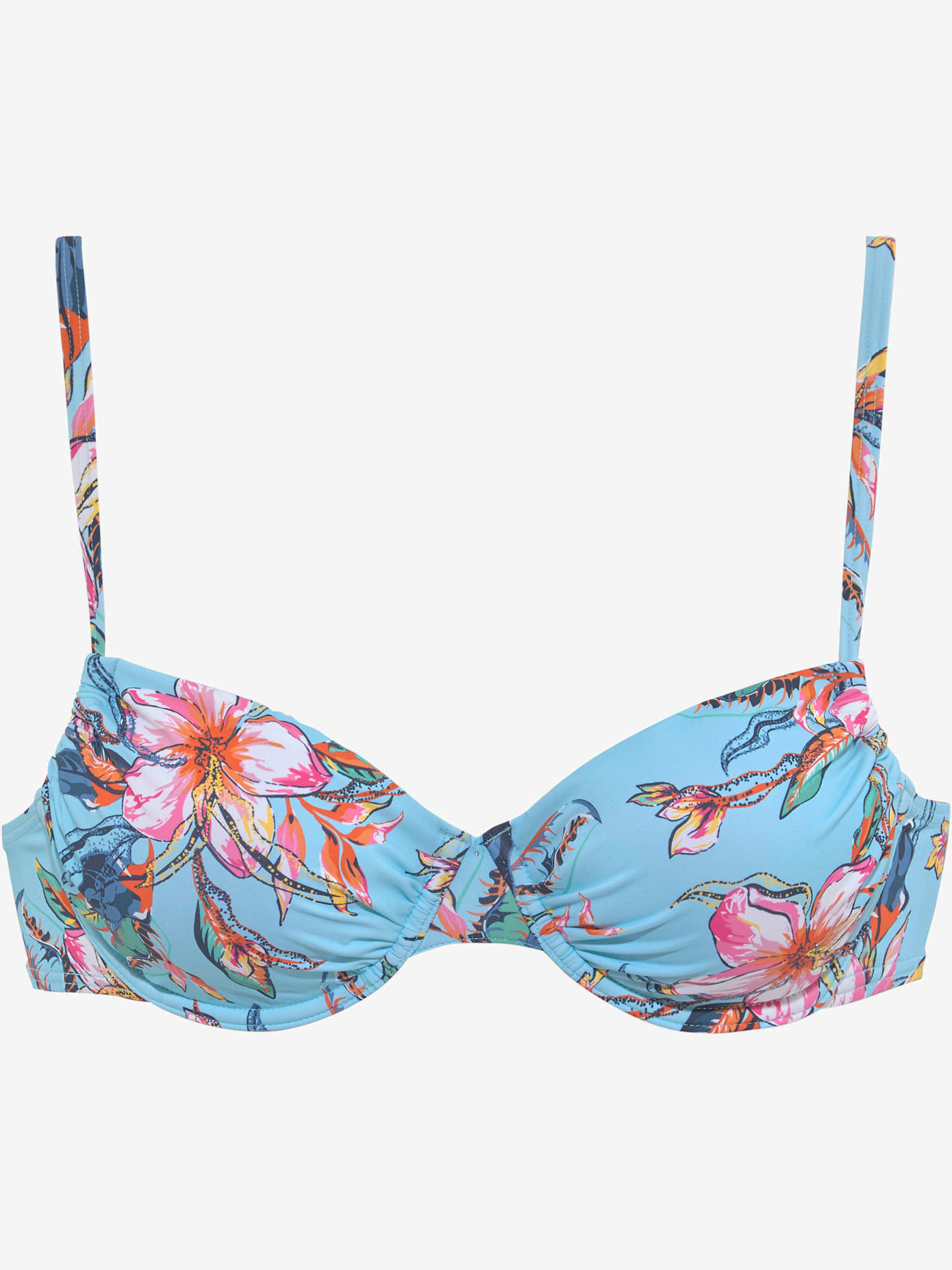 Haut de maillot de bain à armatures design floral