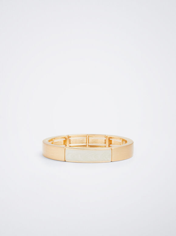 Pulseira elástica dourada - Dourada