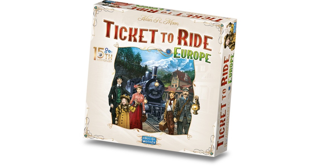 AsmodeeTicket to Ride - Europe 15th Anniversary Edition Bordspel  (Nederlands, 2 - 5 spelers, 30 - 60 minuten, Vanaf 8 jaar)
