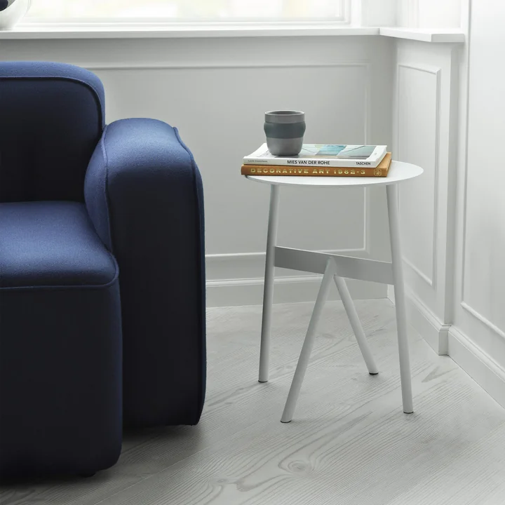 Normann Copenhagen - Stock Tisch, Ø 37 x H 46 cm, hellgrau