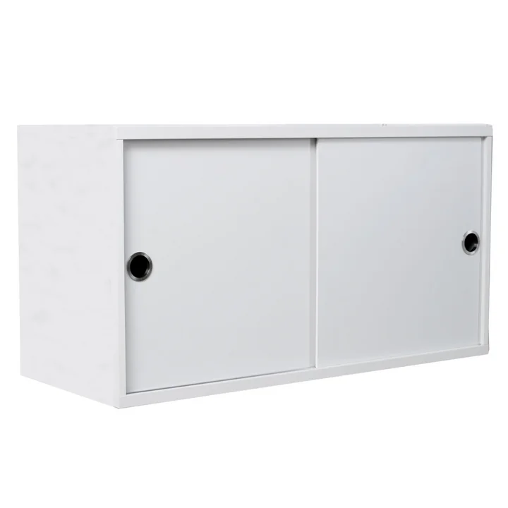 String - Schrankmodul mit Schiebetüren 78 x 30 cm, weiss