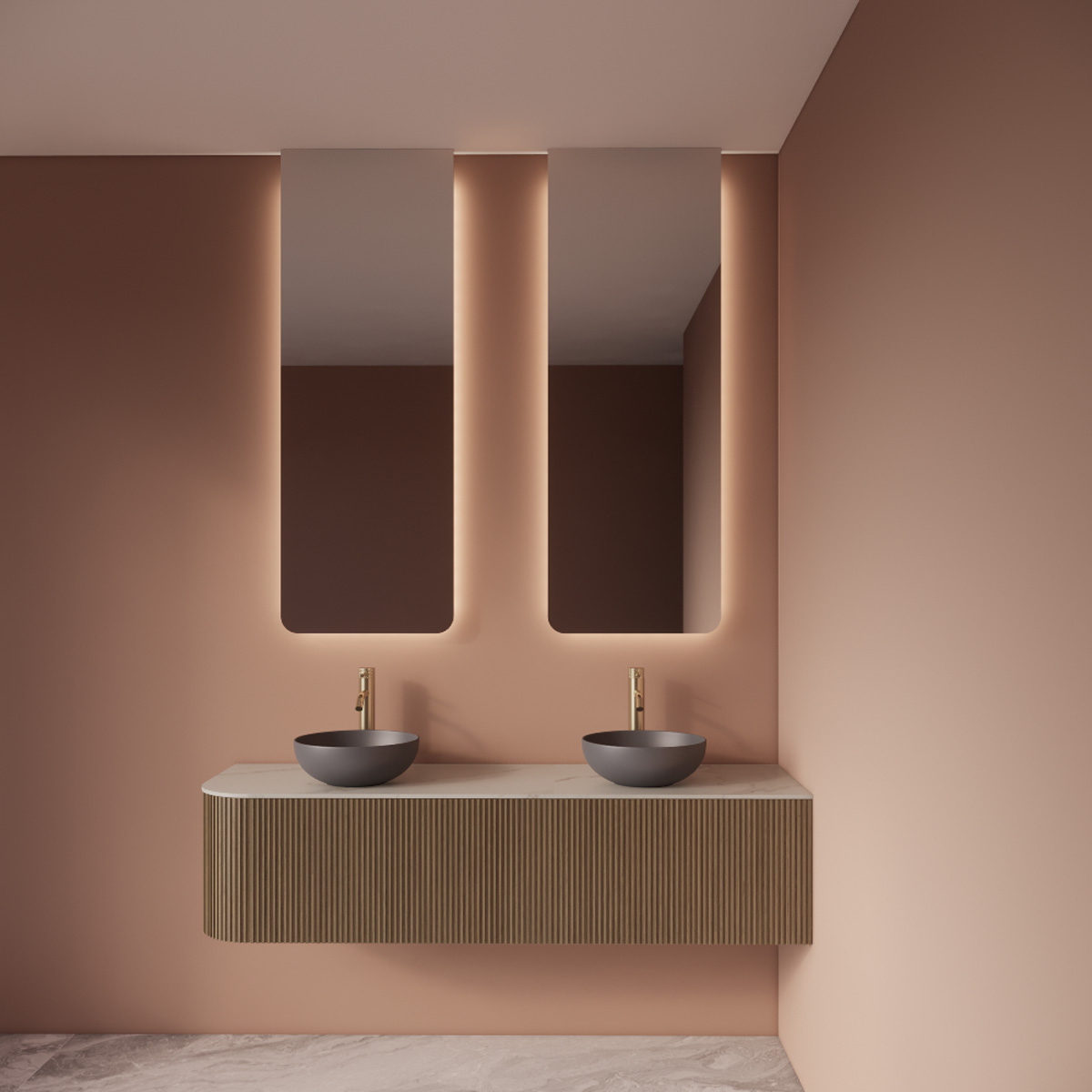 Gliss Design Lucis spiegel rechthoekig 40x140cm met handsensor