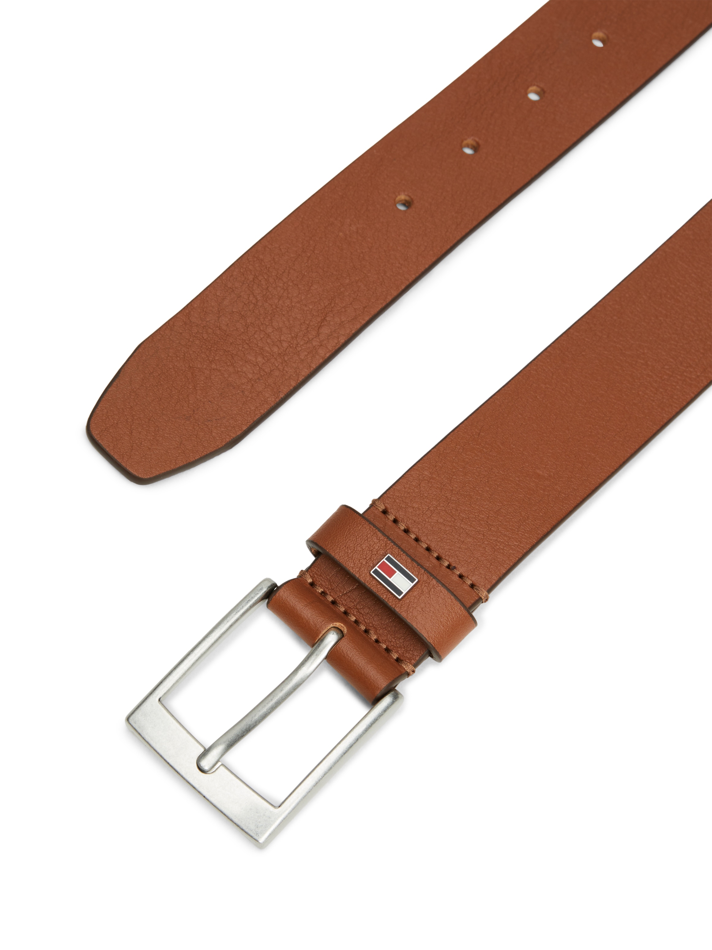 Tommy Hilfiger Ledergürtel »Adan New Leather 3,5cm breit«, mit Logoprägung
