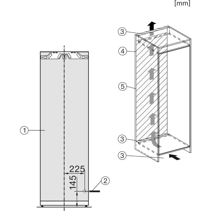 Miele Einbau-Kühlschrank K 7744 E