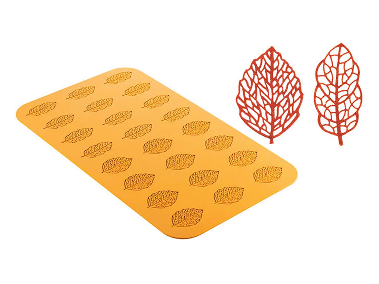 Moule silicone Naturae - Feuilles de la forêt - 47 x 27 cm - Silikomart
