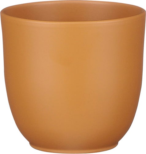 Mica Decorations bloempot Tusca bruin D 7,5 H 6,5 cm