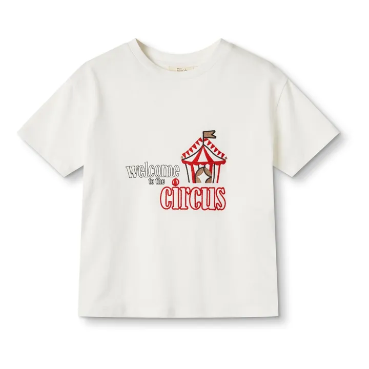 Fliink T-Shirt Sommer Circus Coton Bio | Ecru