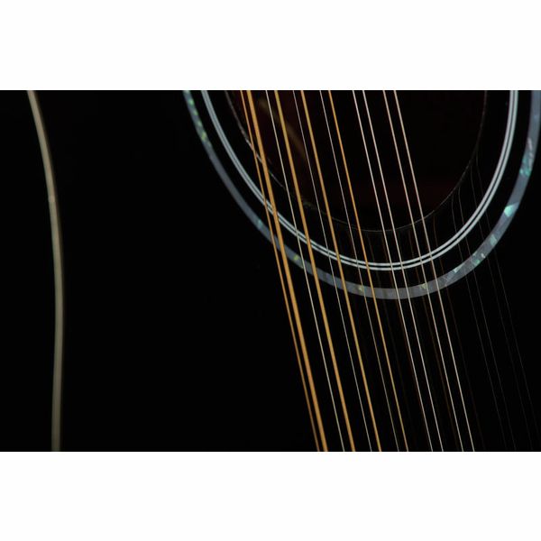 Harley Benton HBD200-12BK 12-String Westerngitarre schwarz