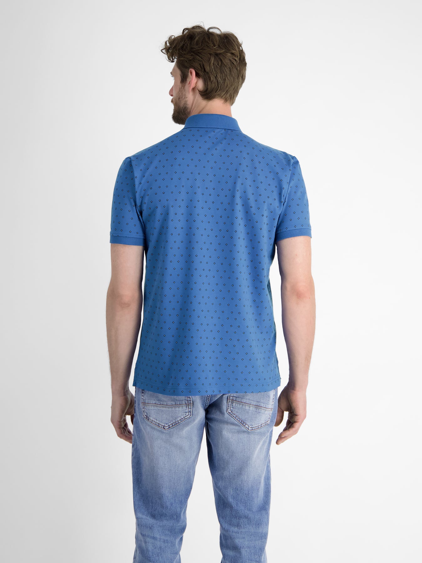 Herren Poloshirt mit Minimalprint